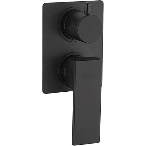 Miscelatore Jacuzzi incasso per doccia serie Twinkle YO con deviatore rotativo a 2 uscite 0TWYO400JA00 nero opaco (1/3)