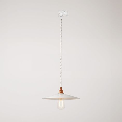 Creative Cables - Suspension avec abat-jour plat en céramique pour rails - Ampoule non incluse (1/5)