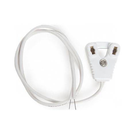 Portalámparas Tubo LED T8 G13 Cable 30 cm Blanco