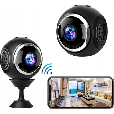 Mini-Nachtsicht-Spionagekamera mit Magnethalterung, Full HD 1080p, WLAN