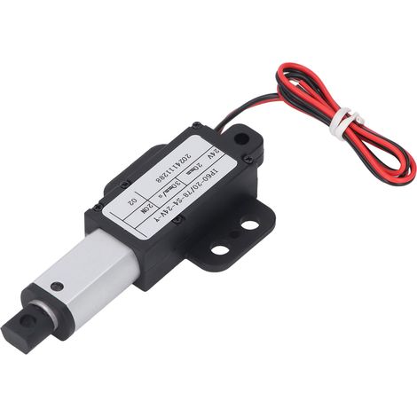 Mini actionneur linéaire électrique 24 V, course de 20 mm, 20 N, 30 mm/s, étanche, pour l'automatisation des machines et les bras robotiques. (1/5)