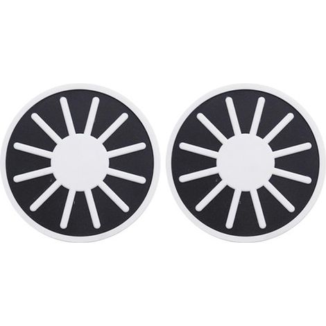 Posavasos para portavasos de coche，2 posavasos antideslizantes para portavasos de coche，revestimiento para portavasos，2 posavasos impermeables (1/5)