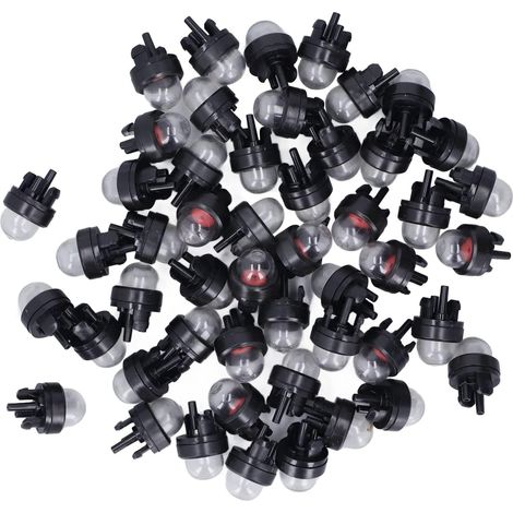 50 piezas de bombilla de cebado de carburador, bombilla de cebado de carburador, recortadora de goma, bomba manual, suministros de repuesto para 224242 (1/5)
