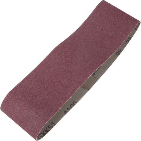 10 Stück 533x75 mm Schleifbänder, 21x3 Zoll Schleifband für Bandschleifer, Körnung 40-180 (80) (1/5)