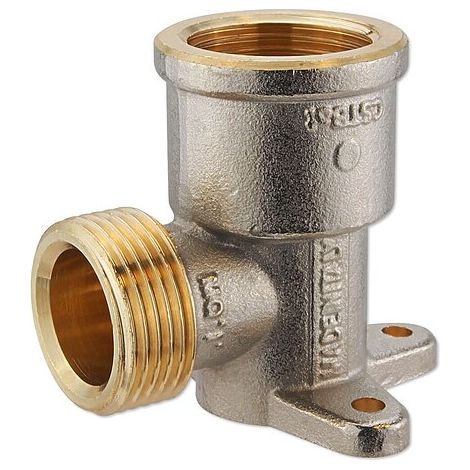 Messing Wandwinkel für Klemmringverschraubung 3/4'' Eurokonus - 3/4'' IG
