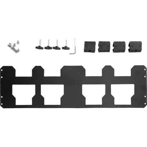 Aluminum mounting plate for Packout organizer with rails, compatible with tools and accessories, no drilling required (1/5)