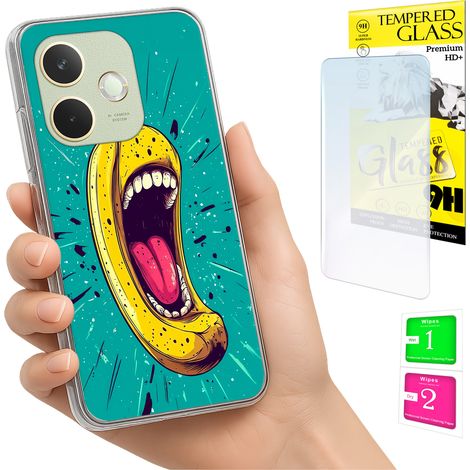 Funda para Oppo A5 Pro Photo Case Back Graphics Banana + cristal 9H (1/5)