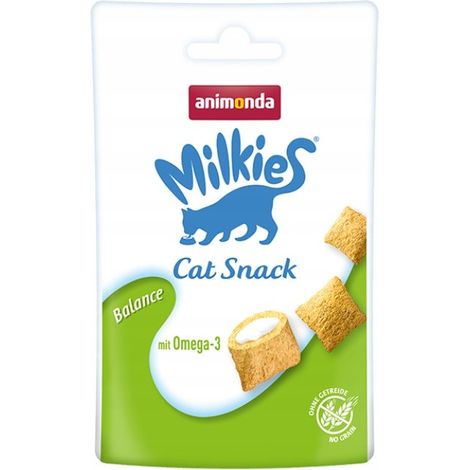 Animonda Cat  Milkies  Premios crujientes sin cereales para gatos - Balance 30 g (1/2)