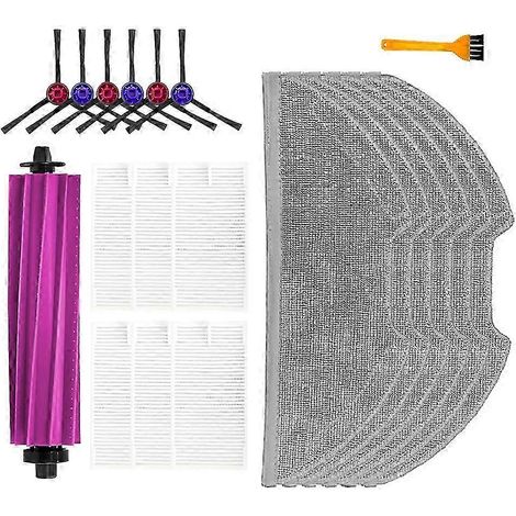 Brosse principale de rechange, brosses latérales, filtre HEPA, serpillière et autres accessoires pour aspirateurs robots Eureka E20 Plus. (1/5)