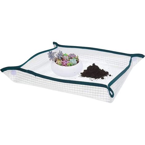 2pcs Tapis De Plantation En Pot Avec Revtement En Polythylne Anti-salissure, Tanche, Rutilisable, Portable, Pliable, Pour La Maison De Fleurs (1/5)