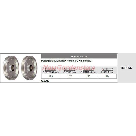 Puleggia tendicinghia VARIMODELLI trattorino rasaerba tagliaerba R301942