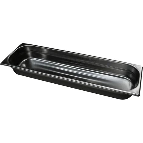 Bac gastronorme GN 2/4 - 65 poignées escamontables en inox REDFOX - GN 2/4-65 U - REDFOX