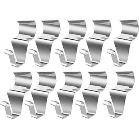 Lot de 10 crochets pour bardage, clips de fixation pour bardage vinyle sans perçage, B-- (1/5)