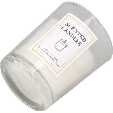 Bougies parfumées à la cire de soja blanche : chaleureuses, parfumées, désodorisantes et élégantes. Conviennent aux chambres, bureaux et bars. (1/5)