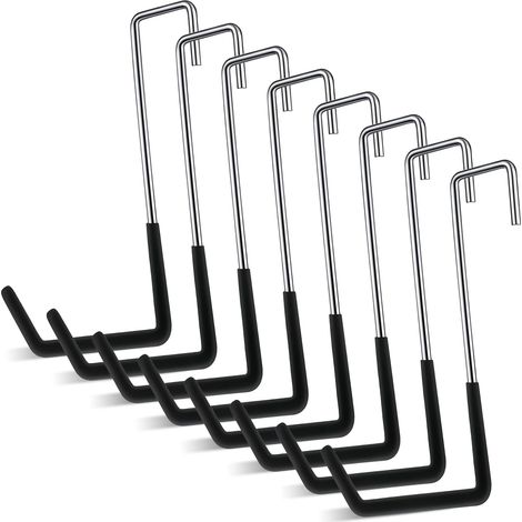 Set mit 8 robusten 19 cm Haken, Hängehaken, Fahrradhaken, Wandhaken, große S-Haken für Fahrräder, Gartengeräte (1/5)