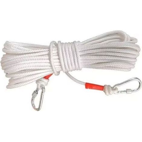 Portable travel clothesline – Windproof drying line, white, lightweight and compact, ideal for apartments and holidays
