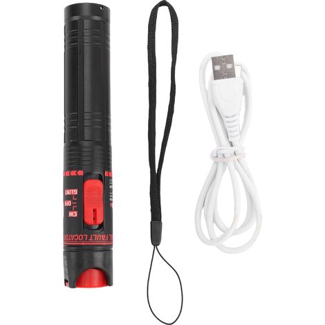Stylo de Test de Fiber optique, localisateur visuel de défauts, 30KM, Source de lumière rouge, testeur de câble optique Rechargeable (1/5)