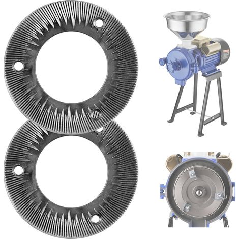 Disque de Broyage pour Moulin à Grains Électrique 2 Pièces, Meule pour Moulin à Café en Fonte, Pièce Détachée de Notre Broyeur à Grains GM-001, GM-002 et GM-003 Maïs Épices, Broyage à Sec (1/5)