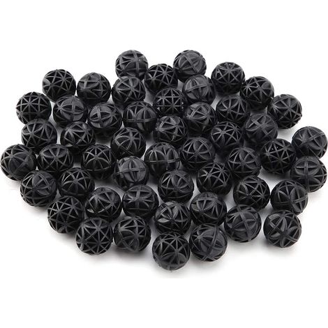 50 Pcs Bio Filtre Poreux Biochemical Ball Filter Media Filtre À Eau Matériau avec Coton pour Fish Tank Pond Aquarium Cascade Fontaine(36mm) (1/5)