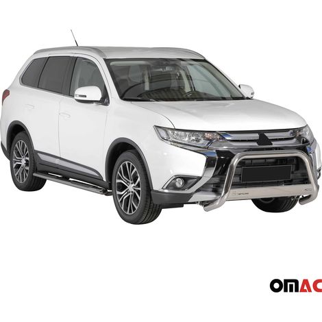 Pare-buffle Avant pour Mitsubishi Outlander PHEV 2015-2018 63 mm en Acier Gris (1/5)