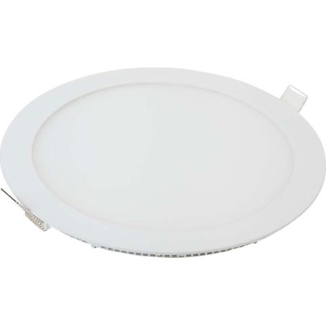 Pannello led ad incasso tondo a tecnologia LED SMD con corpo in plastica bianca -12W - Ø foro cm 15.5 / 6500K (1/2)