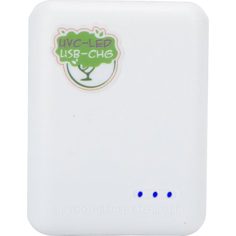 Étui de nettoyage pour brosse à dents électrique ZL‑26LC, charge USB, fixation murale, stérilisateur UV, couvercle protecteur hygiénique, blanc, 1 pièce (1/5)