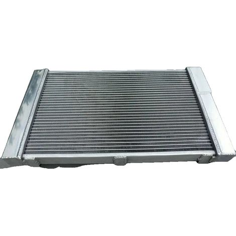 Radiador de aluminio, 24 x 16 x 3 pulgadas, compatible con Porsche 944 2.5L / 2.7L MT sin turbo, capacidad de refrigeración mejorada, instalación directa. (1/2)