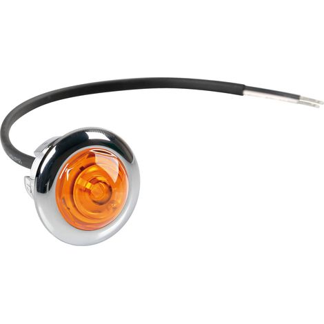 Luce ingombro - 1 Led - 12/24V - Arancio (1/3)