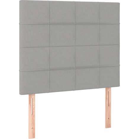 Maison Exclusive - Cabecero de cama gris claro 90x5x118/128 cm Te