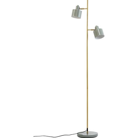 Lampadaire Dyberg Larsen Ocean olive 160 cm métal laiton