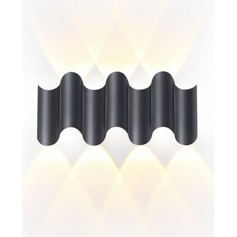 Villa Wall Lamp Waterproof IP65 Aluminum Outdoor Wall Light Warm White LED Wall Sconce for Gardens, Terraces, Bedroom Living Room Indoor Wall Light MUMU (1/4)