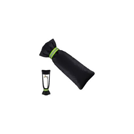 Sollbry Housse de Robinet, Couvercle Robinet, Protège Robinet pour l Hiver, Protection Robinet Exterieur Gel Noir, avec Bandes Réfléchissantes(51205cm) (1/5)