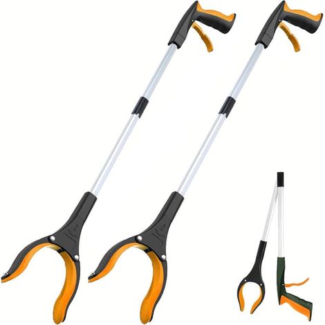 Pince à benne basculante - Pince à benne basculante pliable extra longue de 81 cm (32 pouces) - Pince à benne basculante robuste, pour personnes âgées, poubelle (1/5)