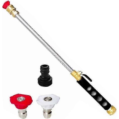 w High Pressure Nozzle Power Washer Spray Wand Lance Nozzle and Hose Kit (1/5)