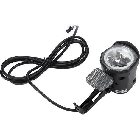 Phare de vélo électrique avec ampoule LED DC12V à 72V, connecteur SM 2 broches, en ABS durable. (1/5)