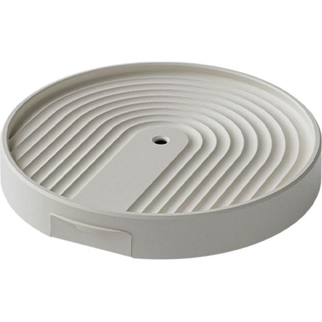 Vassoio portavaso robusto con ruote, base girevole a 360° con fori di drenaggio, base rotonda universale, adatto per piante in vaso da interno ed esterno - bianco