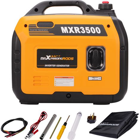 GROOFOO Inverter Generator Petrol Quiet 3KW 3.3KW Suitcase 4 Stroke Outdoor Power Supply (1/5)