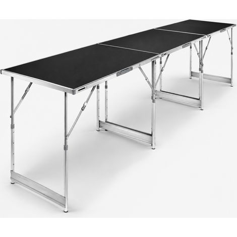 Orion91official® - set of 3 multifunctional tables with adjustable height, made of aluminum, foldable for easy transport, ideal for catering and parties, supports up to 35 kg, dimensions approx. 100 x (1/5)