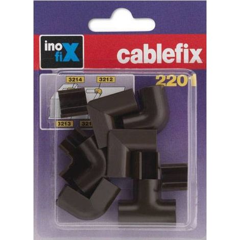 1CF GIUNTI X CANALINA INOFIX ( CONFEZIONE 10PZ) MARRONE