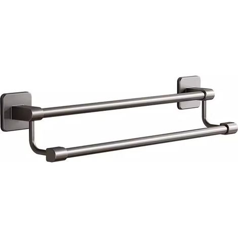 Porte‑serviettes mural sans perçage 70 cm, étagère de rangement multifonction pour salle de bain et cuisine (1/2)