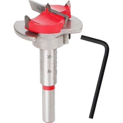 Bohrschablone für Scharniere. 35-mm-Bohrerset für verdeckte Scharnierlöcher. Bohrwerkzeug für Türscharniere, Küchenschränke und Kleiderschränke.