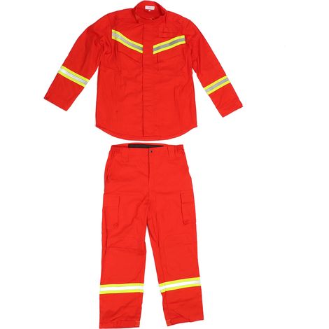 Combinaison de sauvetage pour pompier, équipement ignifuge, vêtements de protection pour les secours d'urgence de lutte contre l'incendie L (175 cm) (1/5)