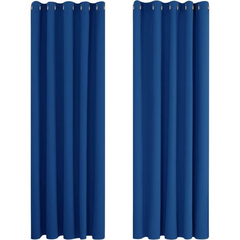 2 Pièces Rideau, Occultant 90-95%, Thermique 230g/m², Isolant Bruit, Polyester, Pour Chambre Et Salon (1/5)