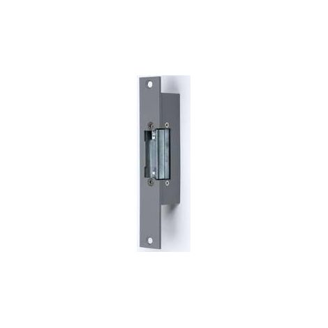 Aiphone – Gâche pour crémone EL12S 160mm x 25mm – 1 temps encastrée ou saillie – Asymétrique réversible – 12Vcc 200mA
