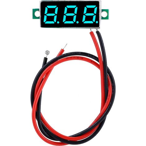 1pc Digital 0.28″LED Display Voltmeter DC Voltage Meter Panel 2.5-30V (Blue) (1/5)