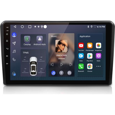 Autoradio Hexinex Pour Audi A3 8P 2003-2013 Android 14 CarPlay 2+64GB (1/5)