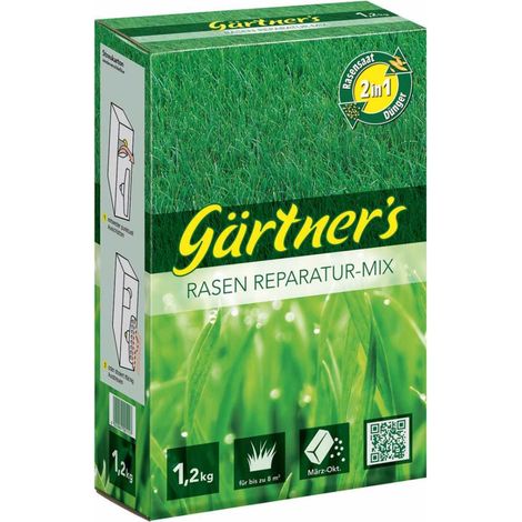 gpi Gärtner´s Rasen Reparatur-Mix für bis zu 8 m² - 1,2 kg (1/2)