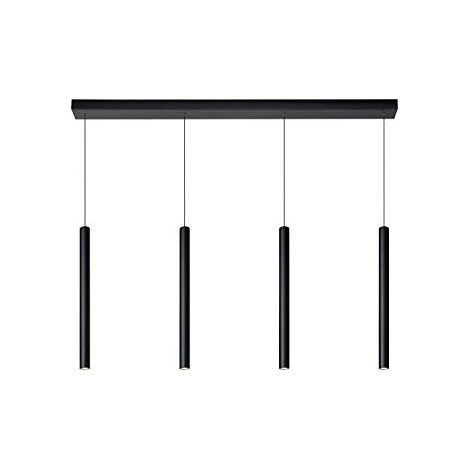 Lampada a sospensione Lorenz Lucide nera LED 16W dimmerabile (1/4)