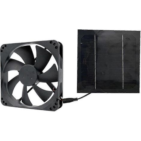 Extracteur d'air solaire 20 W 12 V, mini-ventilateur alimenté par panneau solaire pour chenil ou poulailler Gre-hao