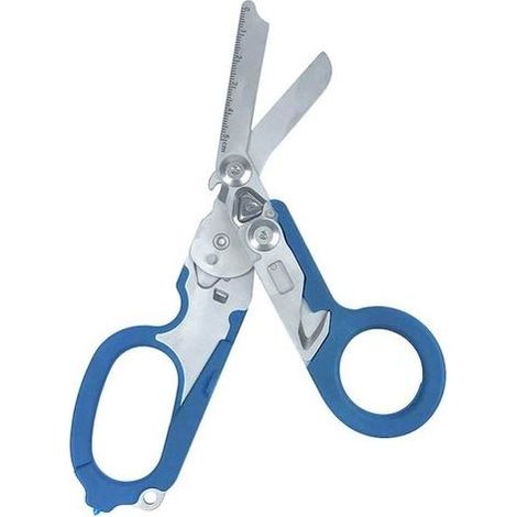 Ciseaux bleus Pince tactique multifonctionnelle, cisaille d'extérieur Raptor, outil pliant avec étui K, acier inoxydable 420HC (1/5)